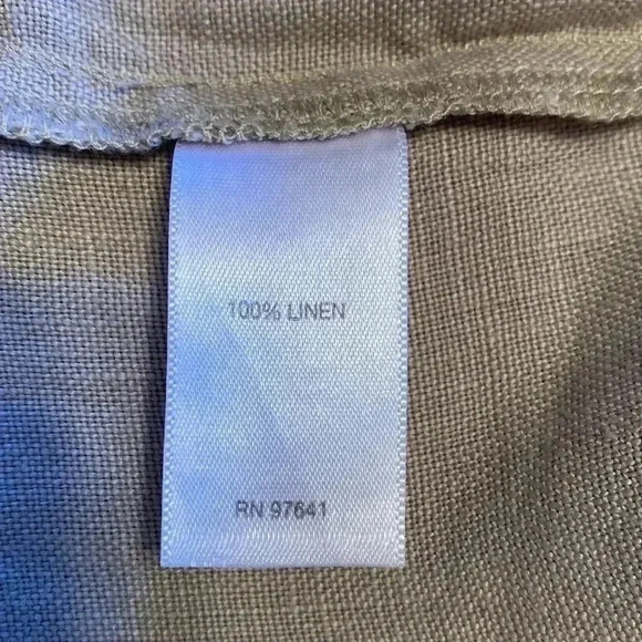 J. Jill Love Linen Tan 100% Linen Cropped Pants in Size Medium. - Picture 10 of 11